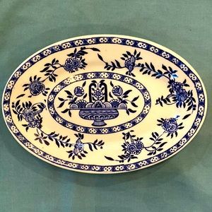 Walker China Bedford Ohio classic oval small plates set of 2